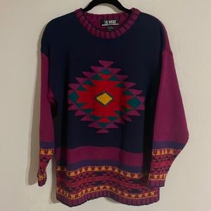 Vintage SK wear patterned sweater